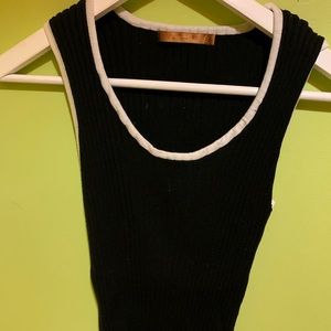 Stretchy Ribbed Designer Tank Top